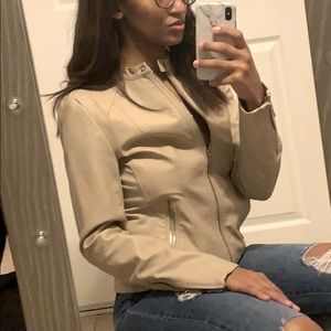 Faux Leather Moto Jacket